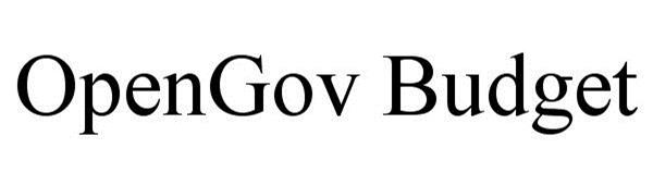 Trademark Logo OPENGOV BUDGET