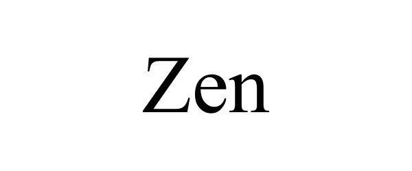 Trademark Logo ZEN