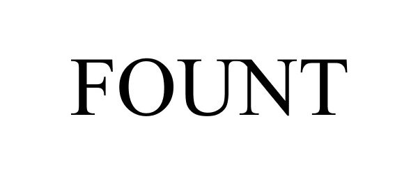 Trademark Logo FOUNT