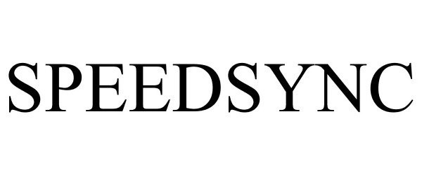 Trademark Logo SPEEDSYNC