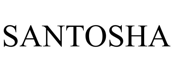 Trademark Logo SANTOSHA