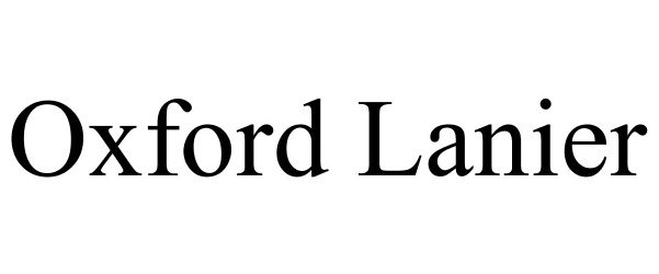 Trademark Logo OXFORD LANIER
