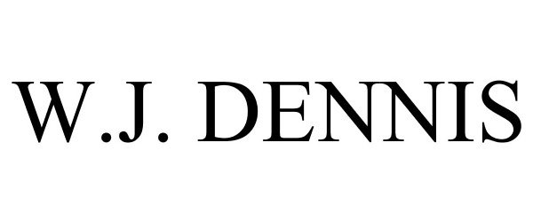 Trademark Logo W.J. DENNIS