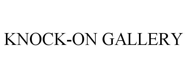 Trademark Logo KNOCK-ON GALLERY