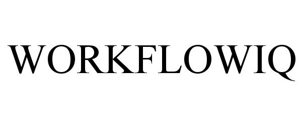 Trademark Logo WORKFLOWIQ