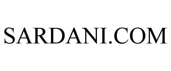 Trademark Logo SARDANI.COM