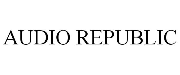 Trademark Logo AUDIO REPUBLIC