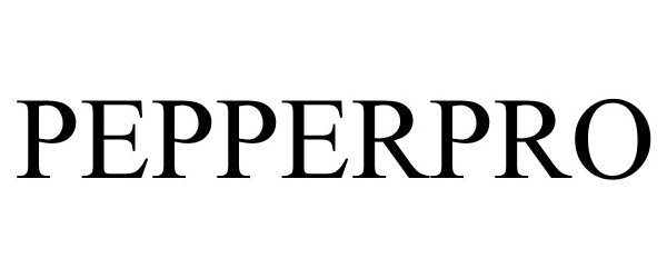 Trademark Logo PEPPERPRO