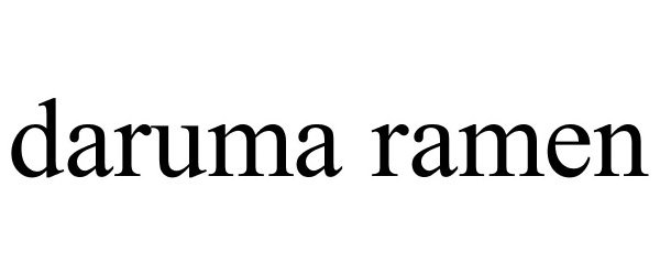 Trademark Logo DARUMA RAMEN
