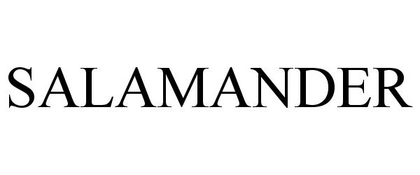 Trademark Logo SALAMANDER