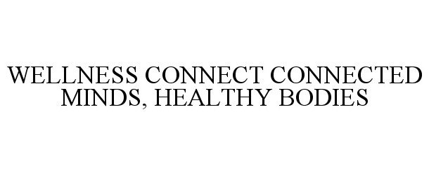 Trademark Logo WELLNESS CONNECT CONNECTED MINDS, HEALTHY BODIES