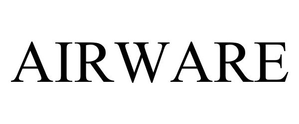 Trademark Logo AIRWARE