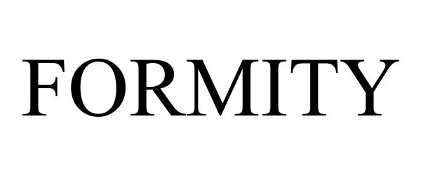 Trademark Logo FORMITY