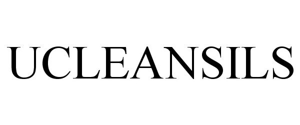 Trademark Logo UCLEANSILS