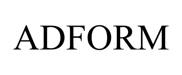 Trademark Logo ADFORM