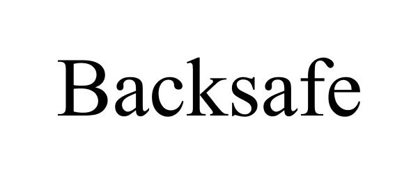 Trademark Logo BACKSAFE