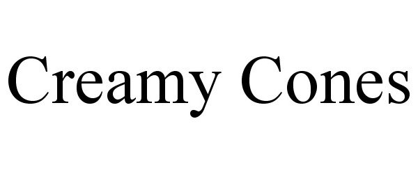 Trademark Logo CREAMY CONES