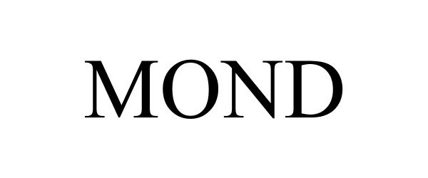 Trademark Logo MOND