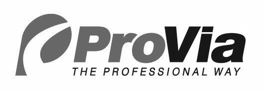 Trademark Logo P PROVIA THE PROFESSIONAL WAY