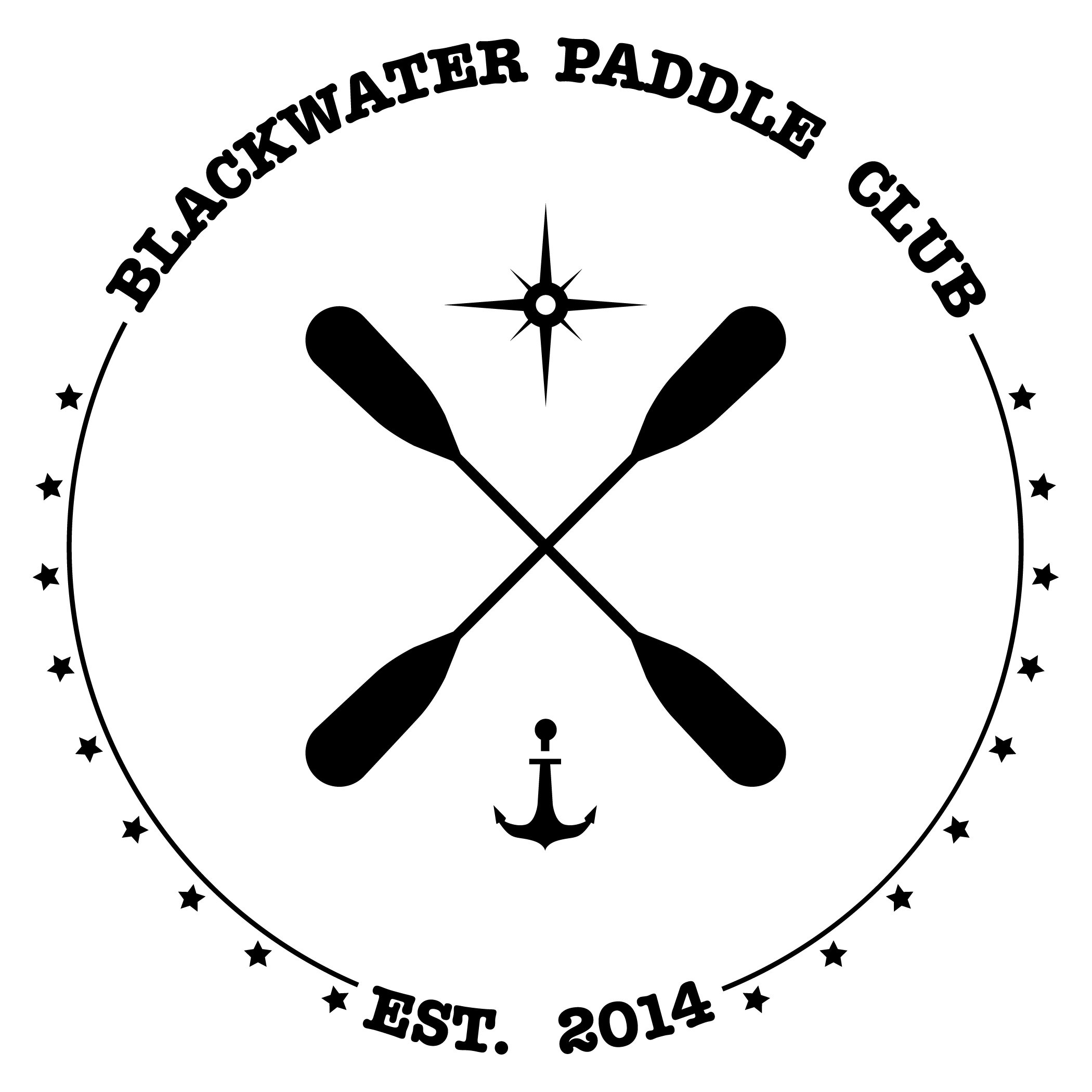 Trademark Logo BLACKWATER PADDLE CLUB EST. 2014