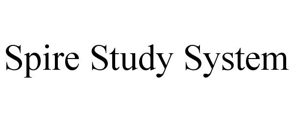 Trademark Logo SPIRE STUDY SYSTEM