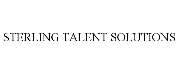 STERLING TALENT SOLUTIONS