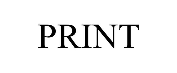 Trademark Logo PRINT