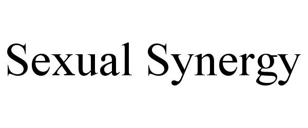Trademark Logo SEXUAL SYNERGY