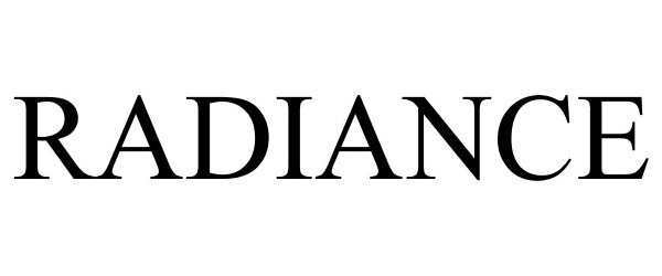 Trademark Logo RADIANCE