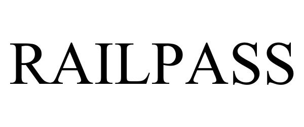 Trademark Logo RAILPASS