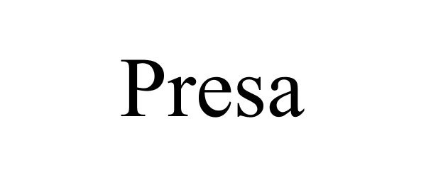 Trademark Logo PRESA