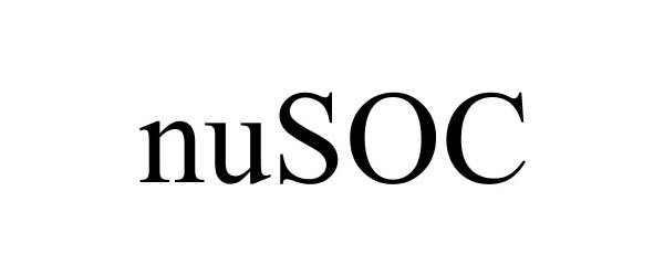 Trademark Logo NUSOC