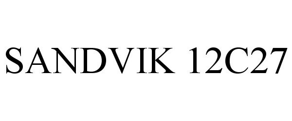 Trademark Logo SANDVIK 12C27