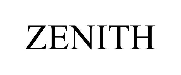 Trademark Logo ZENITH