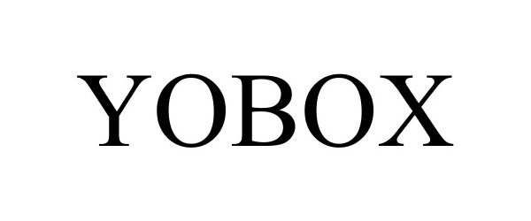 Trademark Logo YOBOX