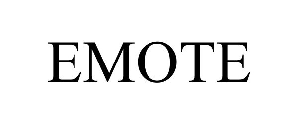 Trademark Logo EMOTE
