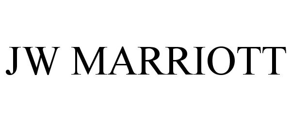 Trademark Logo JW MARRIOTT