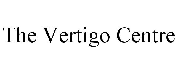 Trademark Logo THE VERTIGO CENTRE