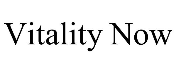 Trademark Logo VITALITY NOW
