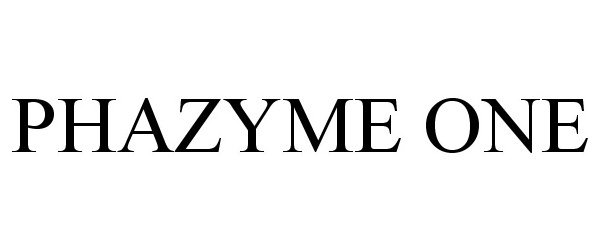 Trademark Logo PHAZYME ONE