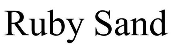 Trademark Logo RUBY SAND