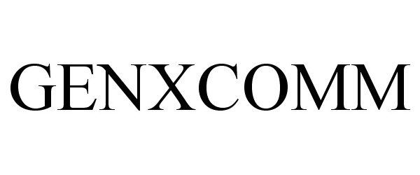 Trademark Logo GENXCOMM