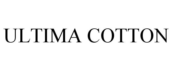 Trademark Logo ULTIMA COTTON