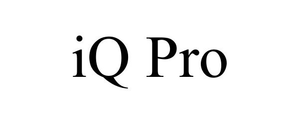 Trademark Logo IQ PRO