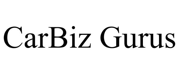 Trademark Logo CARBIZ GURUS