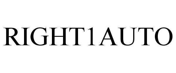 Trademark Logo RIGHT1AUTO