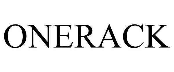 Trademark Logo ONERACK