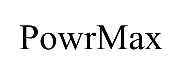 Trademark Logo POWRMAX
