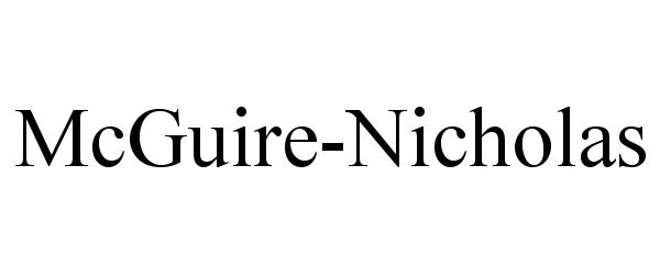 MCGUIRE-NICHOLAS