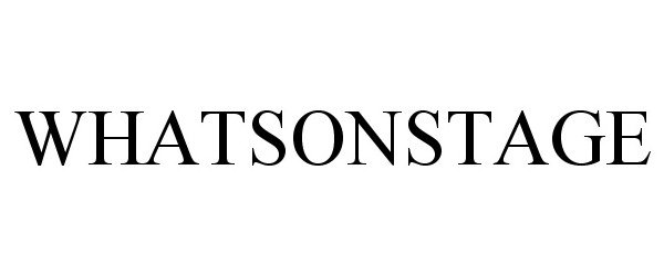 Trademark Logo WHATSONSTAGE